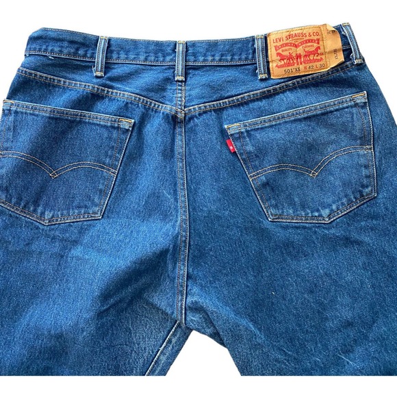 Levi 501XX Red R Tag Jeans Button Fly 42 X 30 - Picture 6 of 8